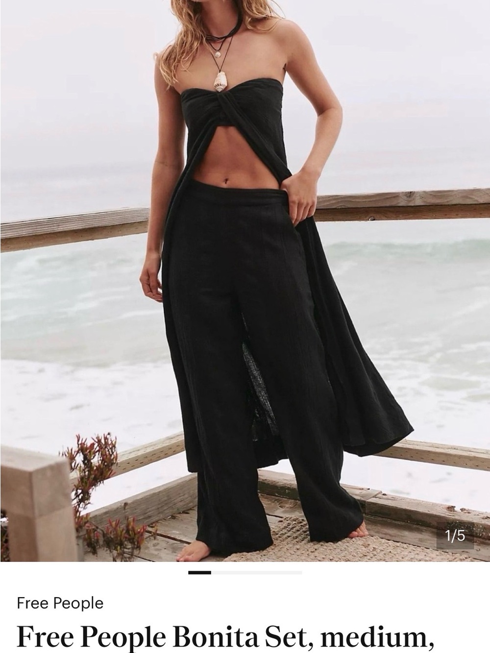 Free People Bonita Set, medium, NWT, MSRP 128 - Picture 3 of 3